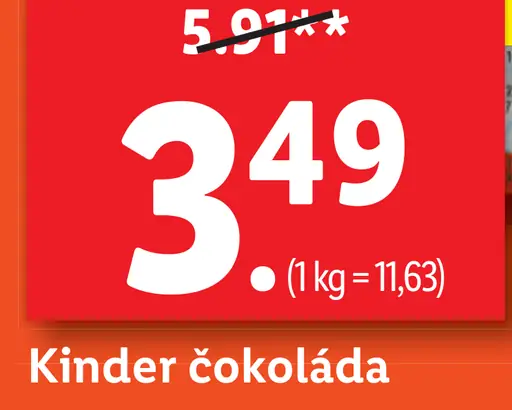 Kinder čokoláda