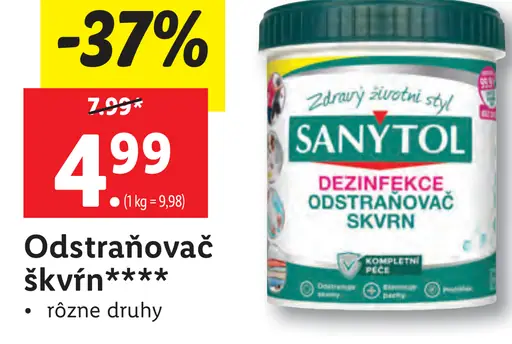 Odstraňovač škvrn****