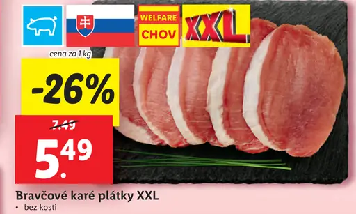 Bravčové karé plátky XXL