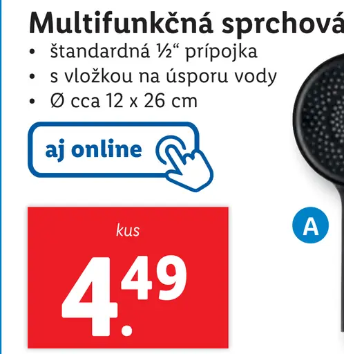 Livarno home Multifunkčná sprchová hlavica
