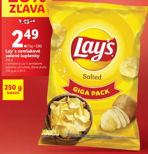 Lay's zemiakové solené lupienky