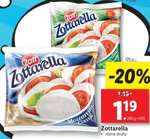 Zottarella Mozzarella Classici