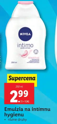 Emulzia na intímnu hygienu