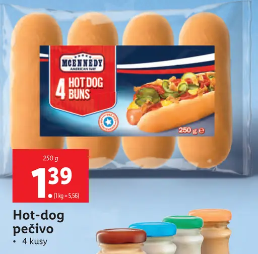 Hot-dog pečivo