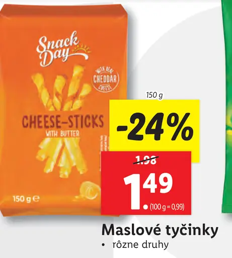 Snack Day Maslové tyčinky