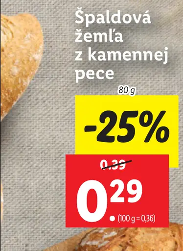 Špaldová žemľa z kamennej pece