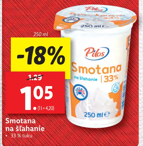 Pilos Smotana na šľahanie