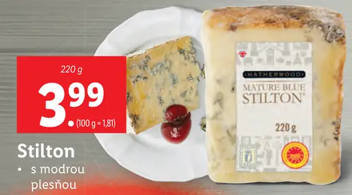 Stilton syr s modrou plesňou