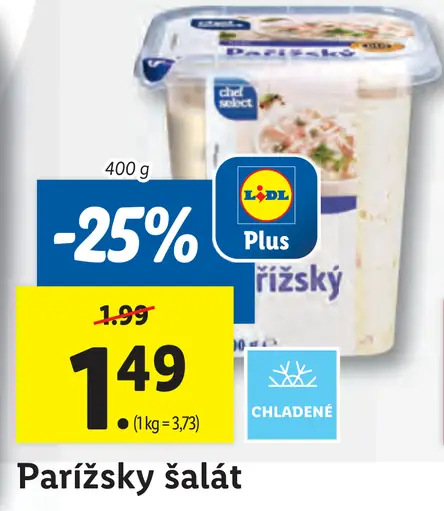 Lidl Parížsky šalát