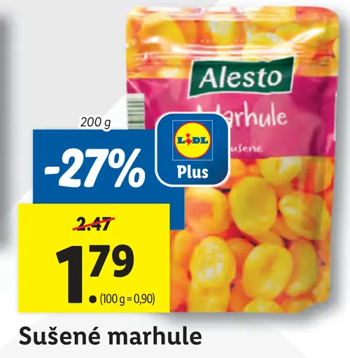 Alesto Sušené marhule