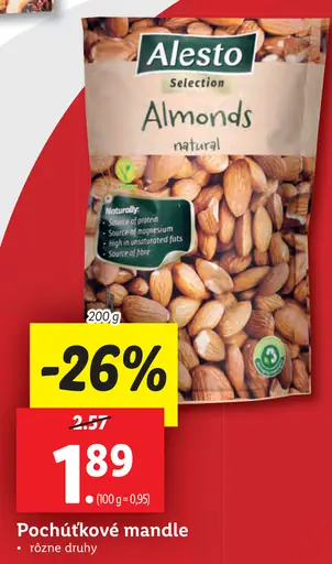 Alesto Selection Almonds natural