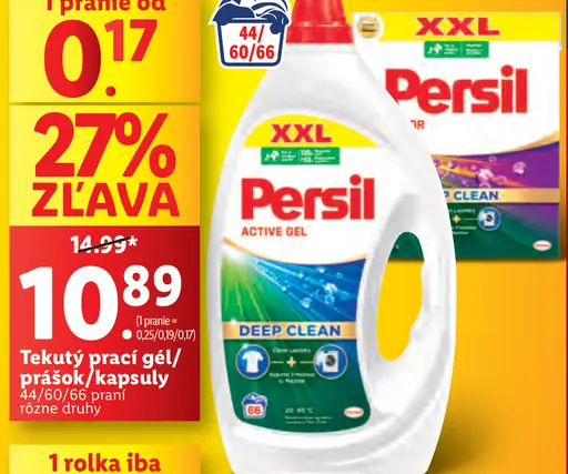 Persil Tekutý prací gél/prášok/kapsuly