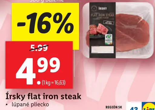 Írsky Flat Iron Steak