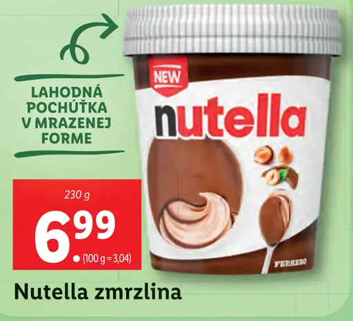 Rožnik Nutella zmrzlina