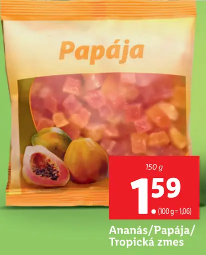 Papája Ananás/Papája/Tropická zmes