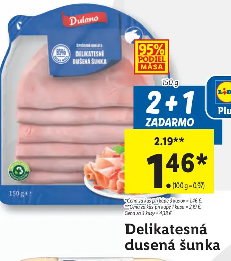 Delikatessen Delikatesná dusená šunka