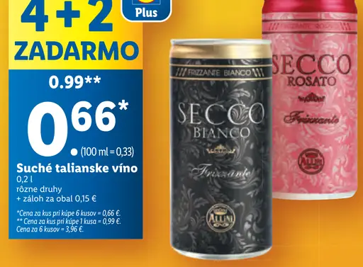 Secco Suché talianske víno