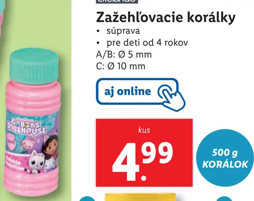 Crelando Zažehľovacie korálky