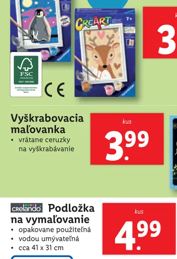 Crelando Podložka na vymaľovanie