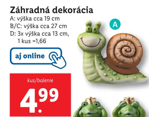 Záhradná dekorácia rôzne typy