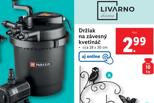 Livarno Držiak na závesný kvetináč