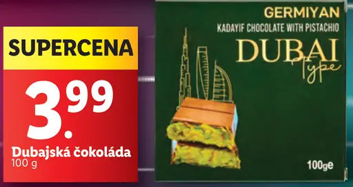 Dubajská čokoláda Germiyan