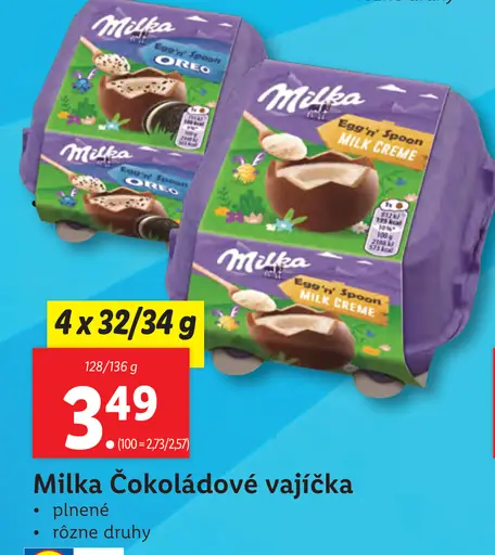 Milka Čokoládové vajíčka