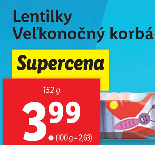 Lentilky Veľkonočný korbáč