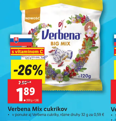 Verbena Mix cukríkov