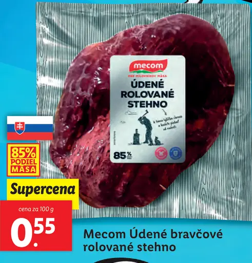 Mecom Údené bravčové rolované stehno