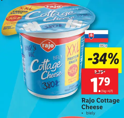 Rajo Cottage Cheese biely