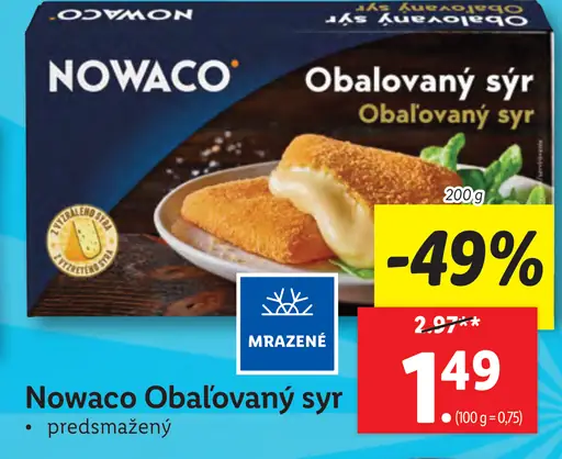 Nowaco Obalovaný syr