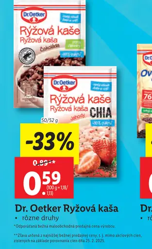 Dr. Oetker ryžová kaša