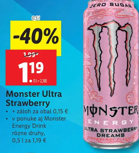 Monster Energy Ultra Strawberry