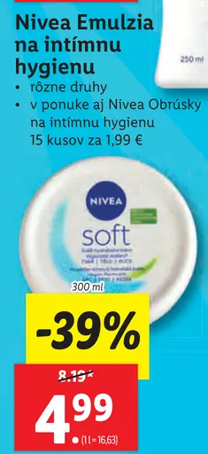 Nivea Emulzia na intímnu hygienu