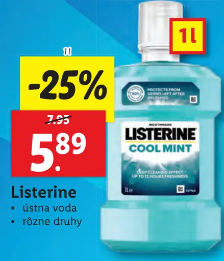 Listerine ústna voda