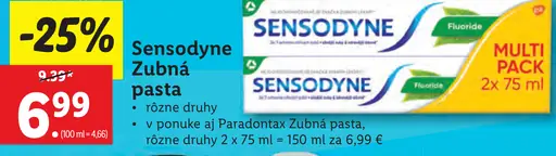 Sensodyne zubná pasta