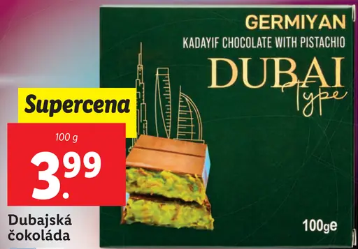 Dubajská čokoláda Germiyan