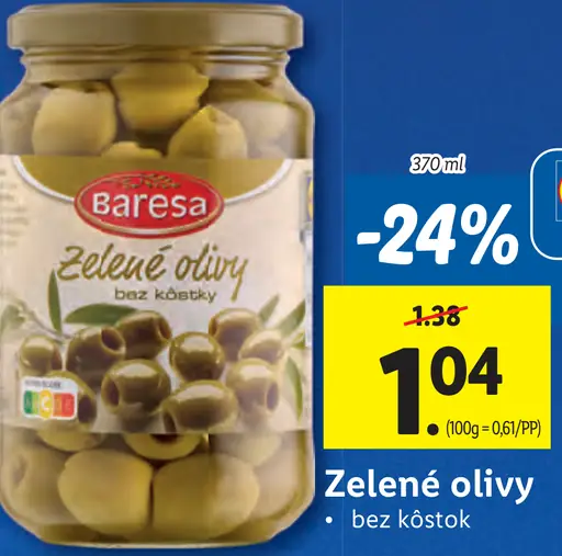 Baresa Zelené olivy