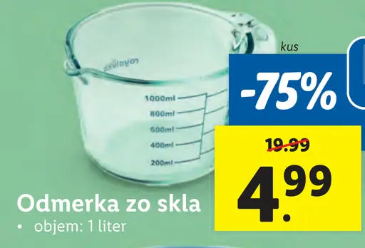 Royal VKB Odmerka zo skla