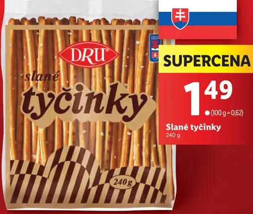 Dru slané tyčinky