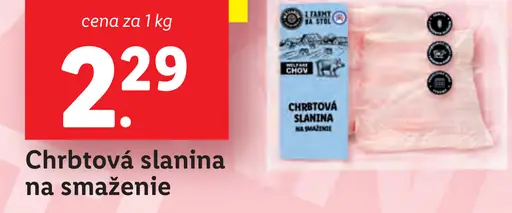 Chrbťová slanina na smaženie