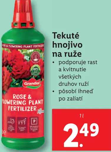 Grandiol Tekuté hnojivo na ruže