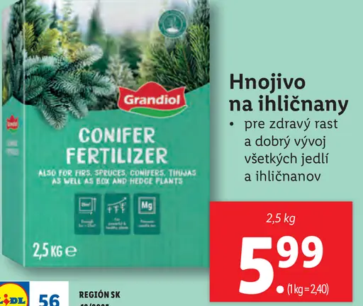 Grandiol Hnojivo na ihličnany