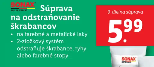 Sonax Súprava na odstraňovanie škrabancov