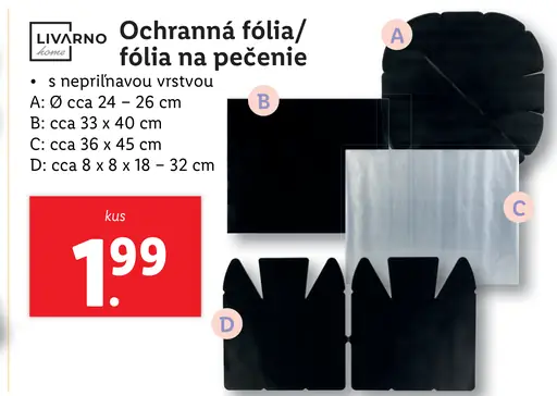 Livarno ochranná fólia na pečenie