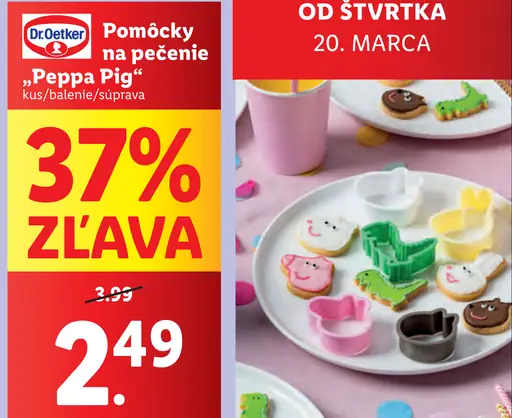 Dr. Oetker Pomôcky na pečenie Peppa Pig