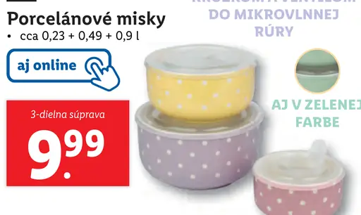 Livarno Porcelánové misky