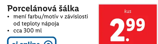 Porcelánová šálka