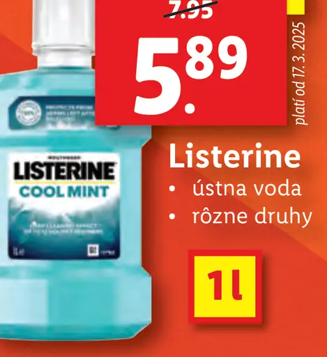 Listerine ústna voda